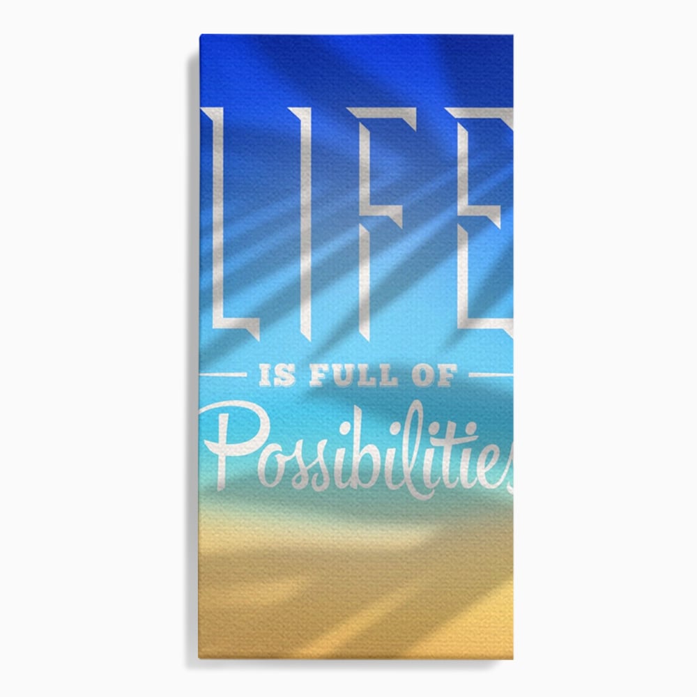 Tablou canvas cu tablou motivational vertical cu mesaj, fara rama, pe sasiu de lemn