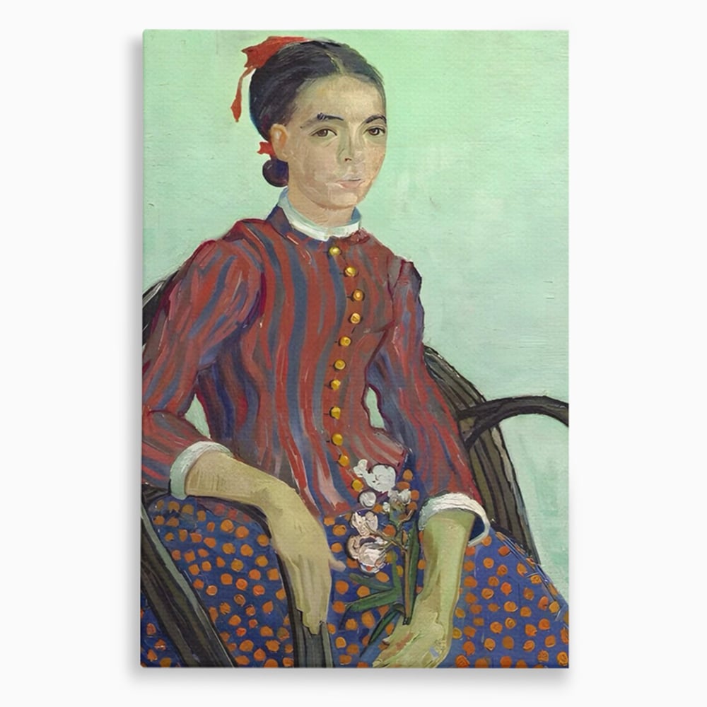 Tablou canvas cu reproducere pictura portret feminin, fara rama, pe sasiu de lemn