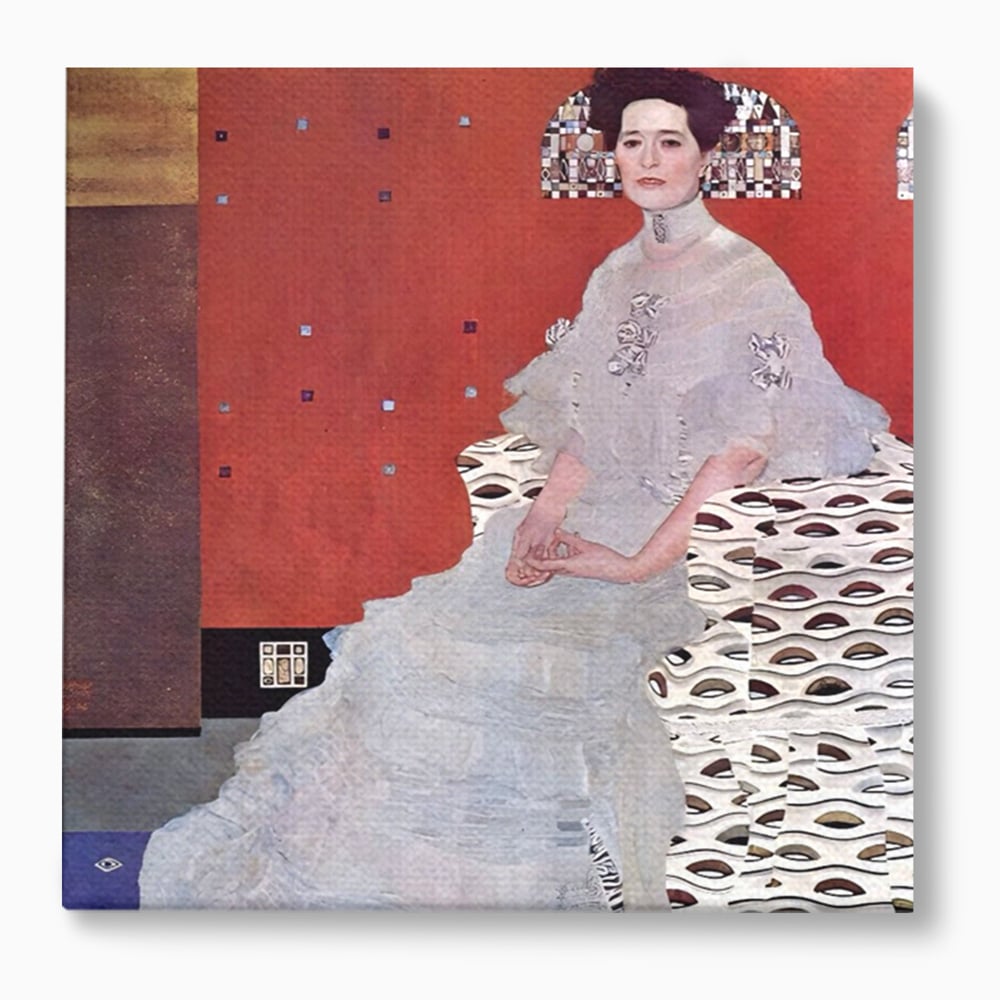 Tablou canvas cu reproducere pictura fritza riedler de klimt, fara rama, pe sasiu de lemn