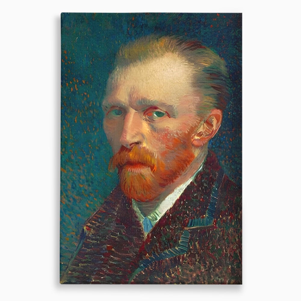 Tablou canvas cu autoportret vincent van gogh, fara rama, pe sasiu de lemn