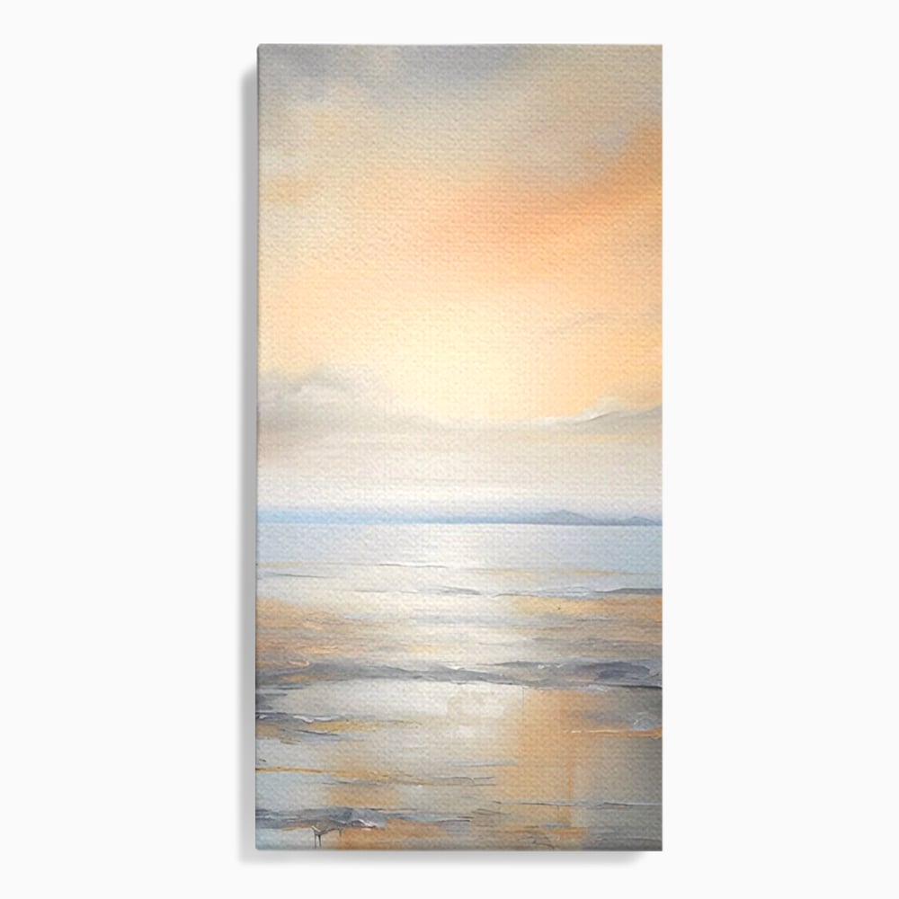Tablou canvas cu tablou canvas cu peisaj marin abstract, fara rama, pe sasiu de lemn