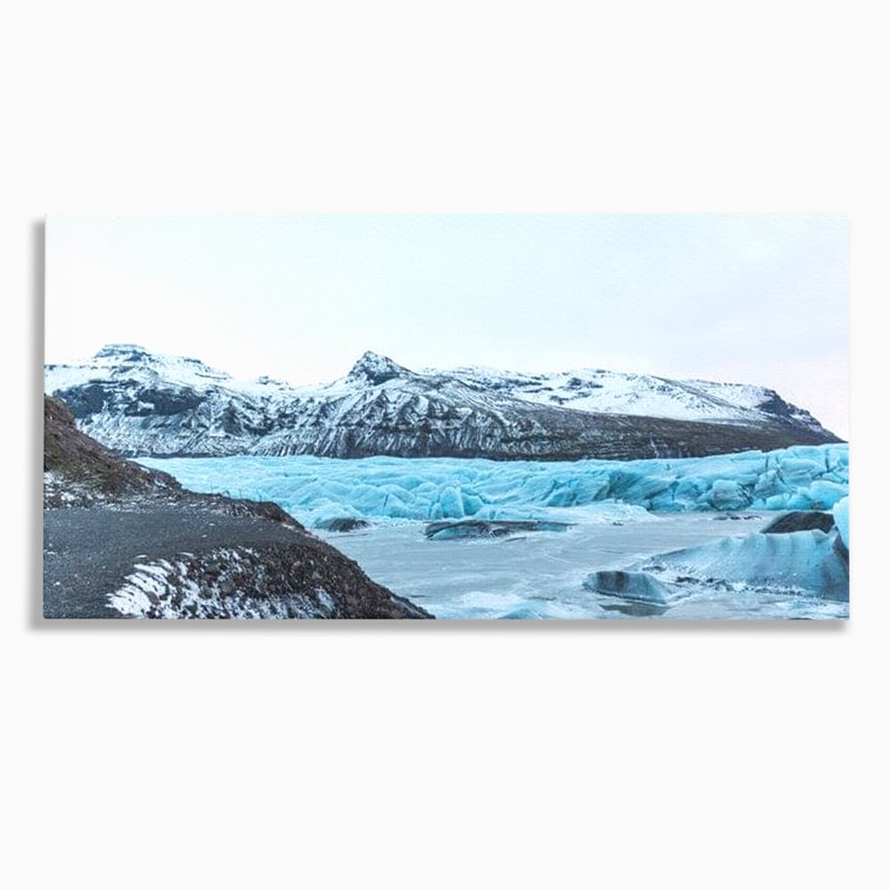 Tablou canvas cu tablou canvas cu peisaj glaciar, fara rama, pe sasiu de lemn