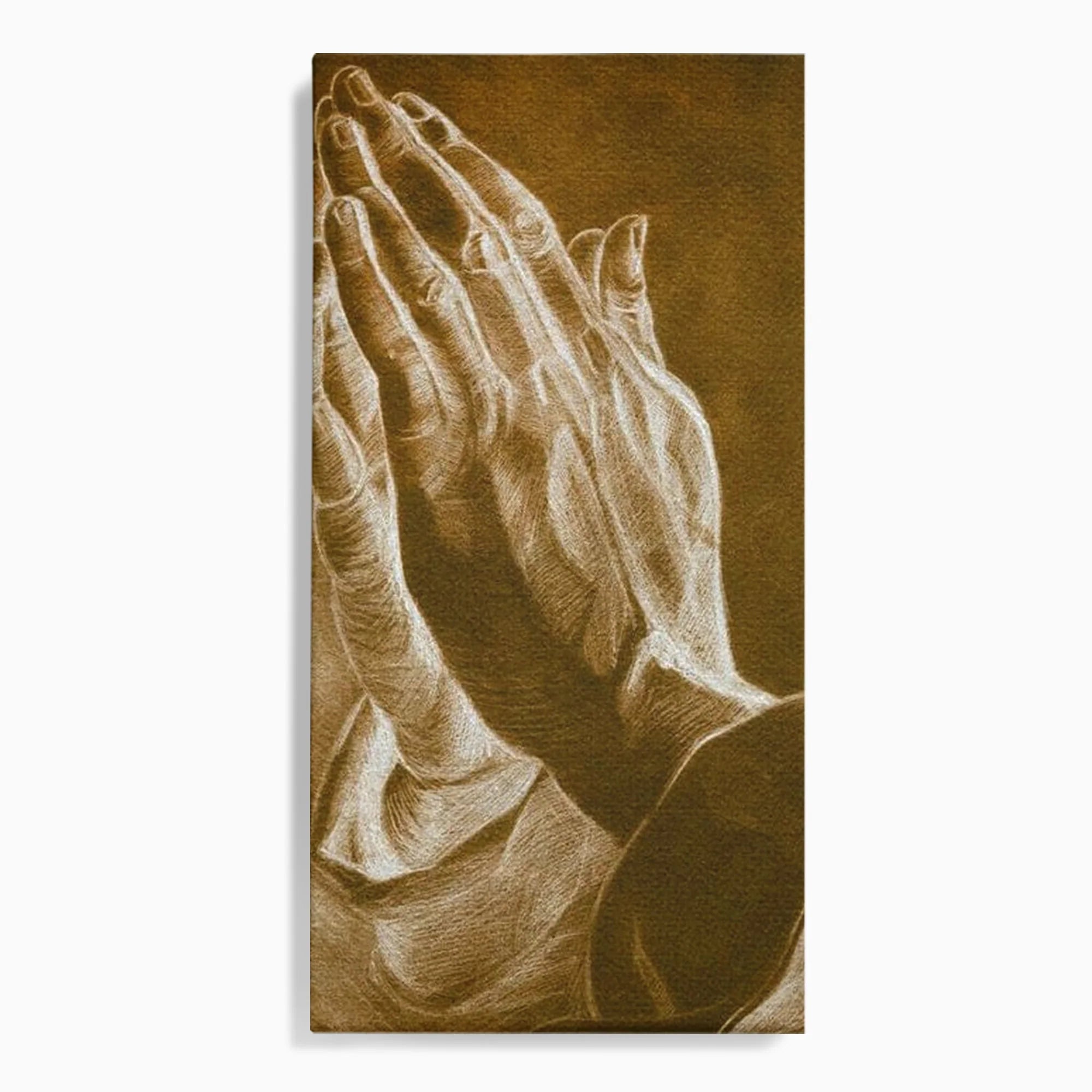 Tablou canvas cu tablou canvas cu maini in rugaciune, fara rama, pe sasiu de lemn