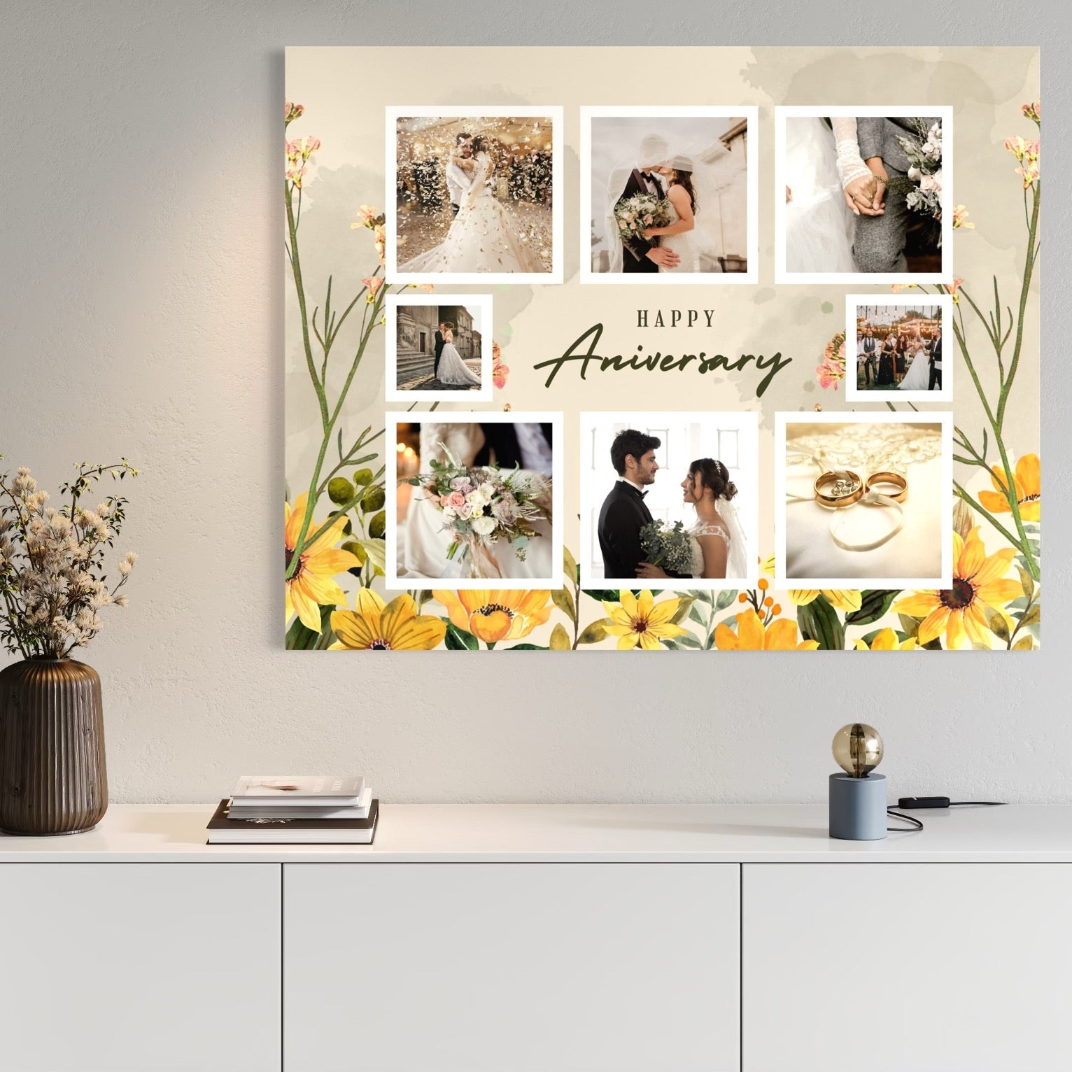 Tablou canvas decorativ cu tablou canvas personalizat cu fotografii de cuplu