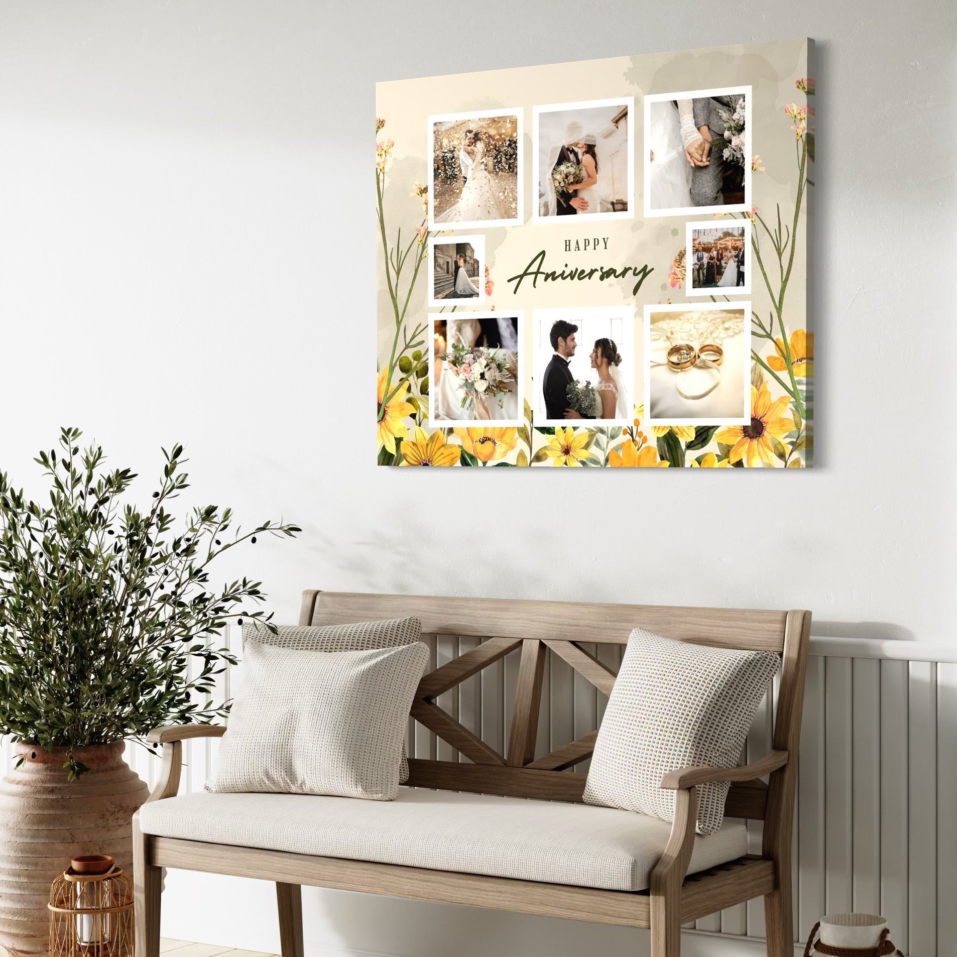 Tablou canvas personalizat cu fotografii de cuplu, tablou canvas pentru perete