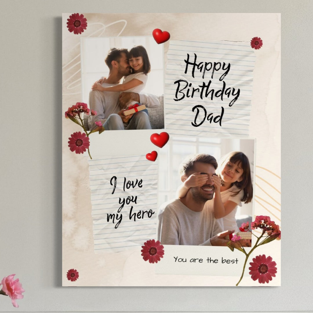 Tablou canvas cu tablou canvas personalizat cu fotografii de familie