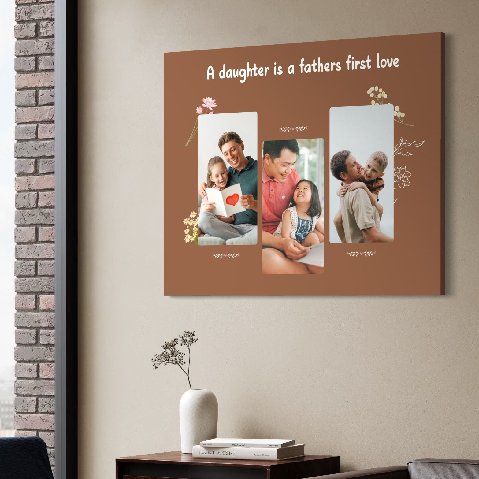 Tablou canvas personalizat cu fotografii de familie, tablou canvas pentru perete