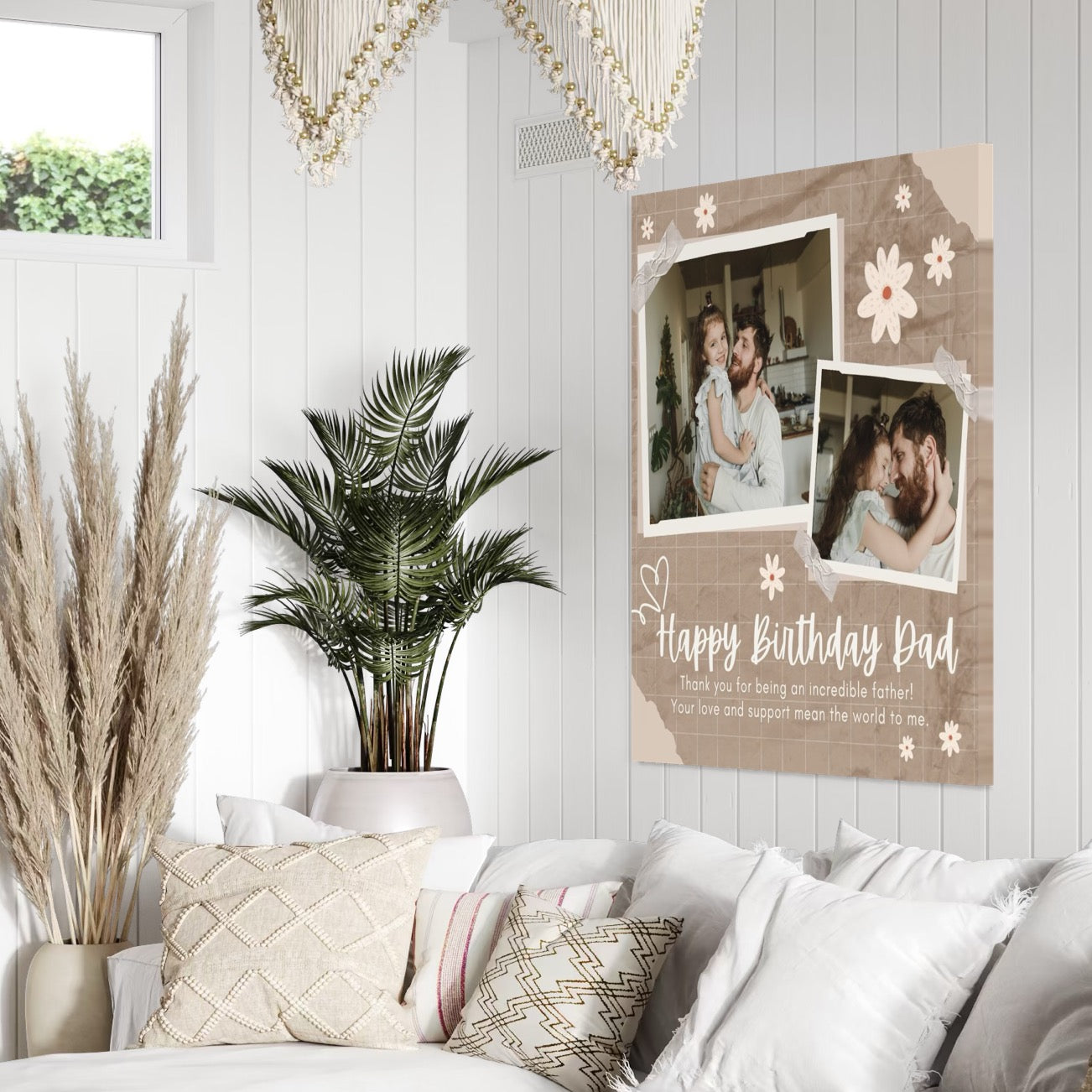 Tablou canvas personalizat cu fotografii de familie, tablou canvas pentru perete