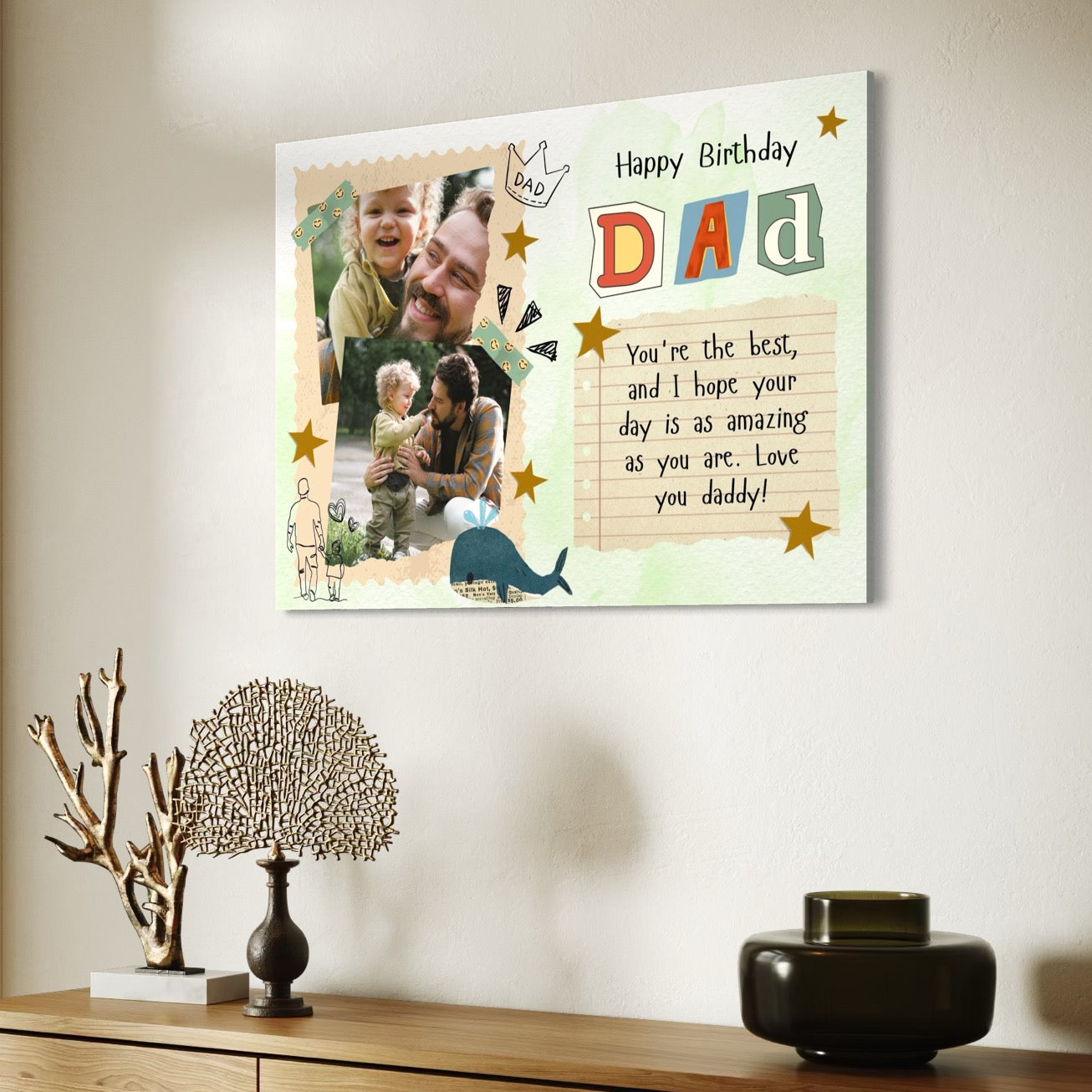 Tablou canvas personalizat cu fotografii de familie, tablou canvas pentru perete