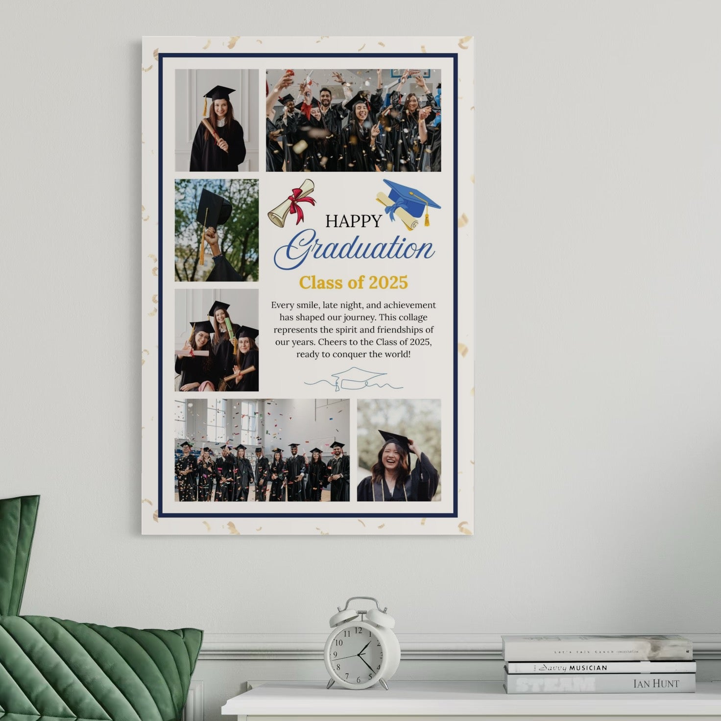 Tablou canvas decorativ cu tablou canvas personalizat cu fotografii de absolvire