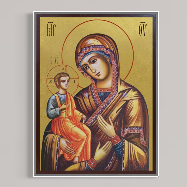 Icoana maicii domnului cu pruncul, tablou canvas pentru perete