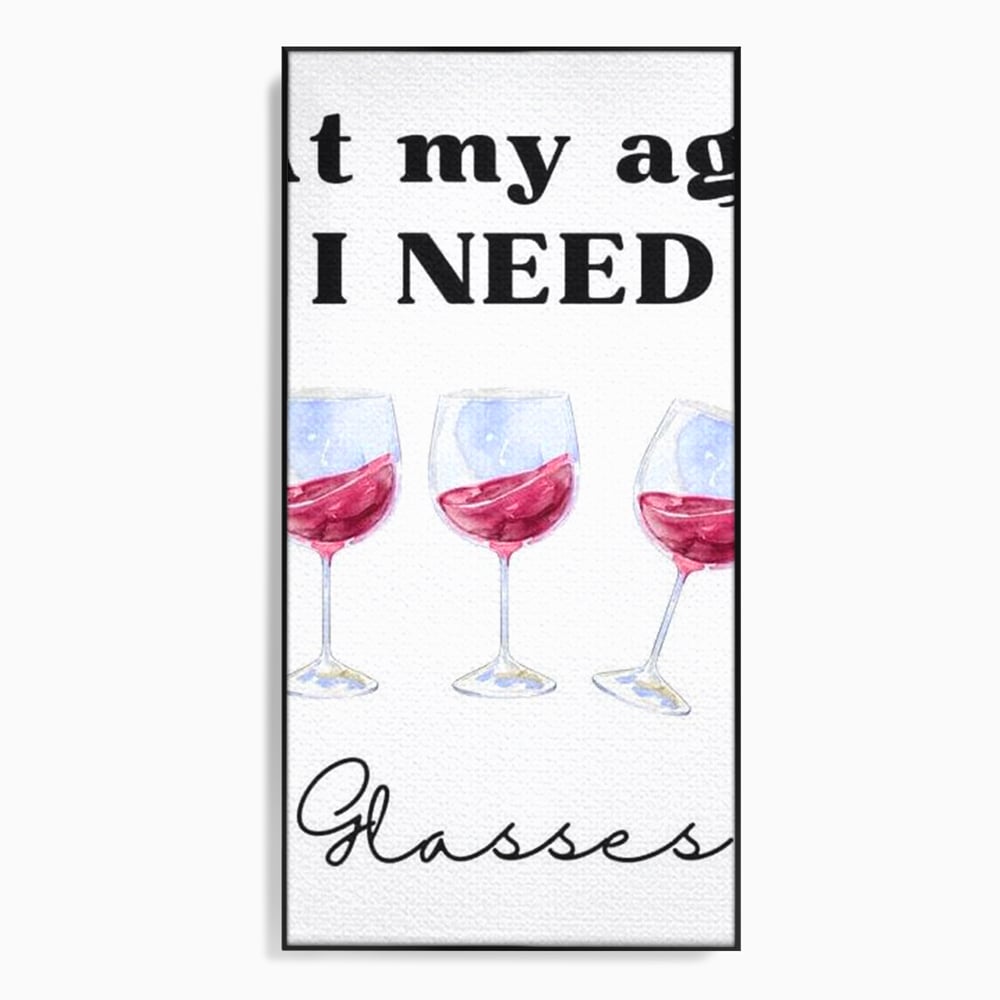 Tablou canvas cu tablou canvas cu pahare de vin si mesaj, in rama de aluminiu negru