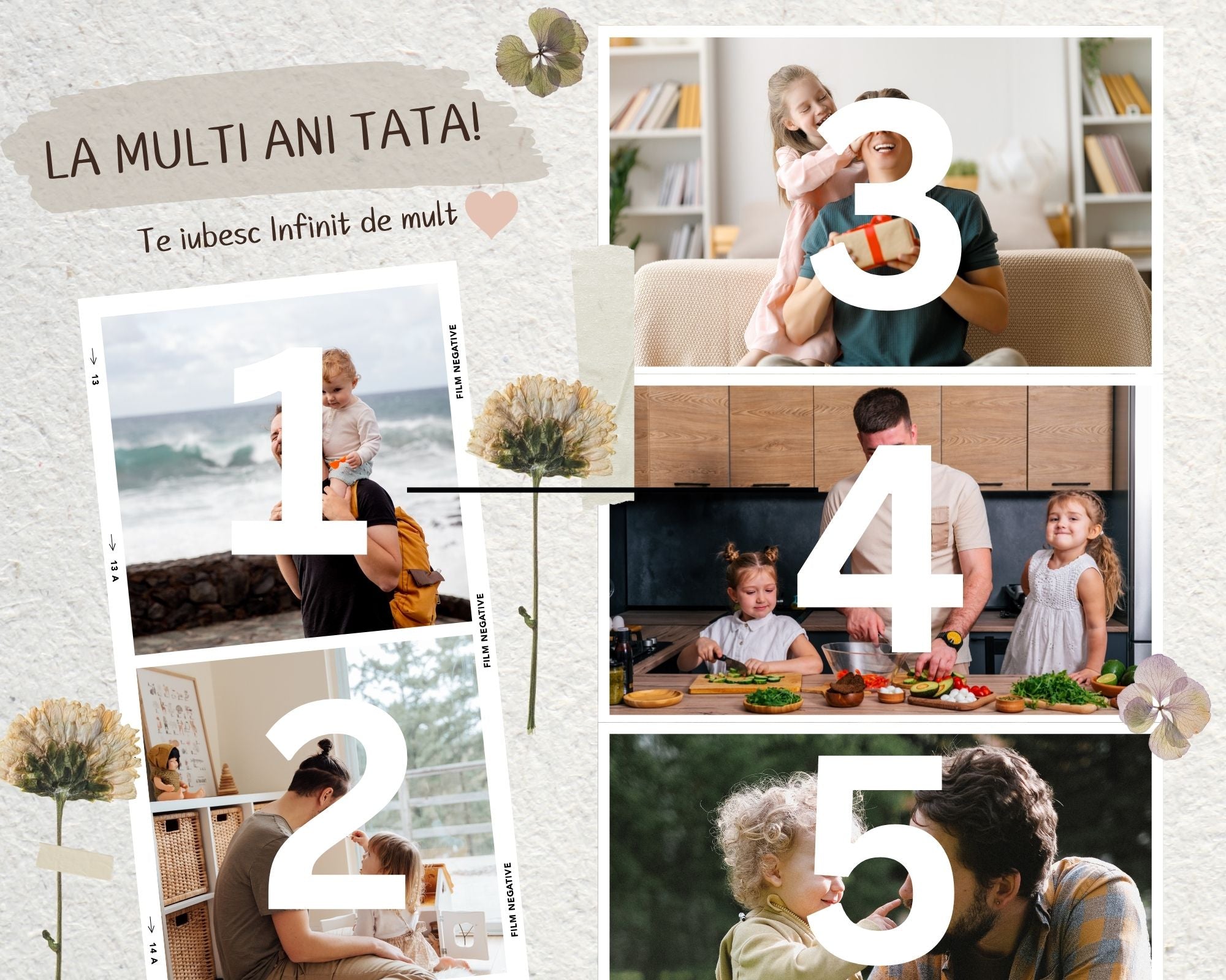 Tablou canvas personalizat cu fotografii de familie, tablou canvas pentru perete