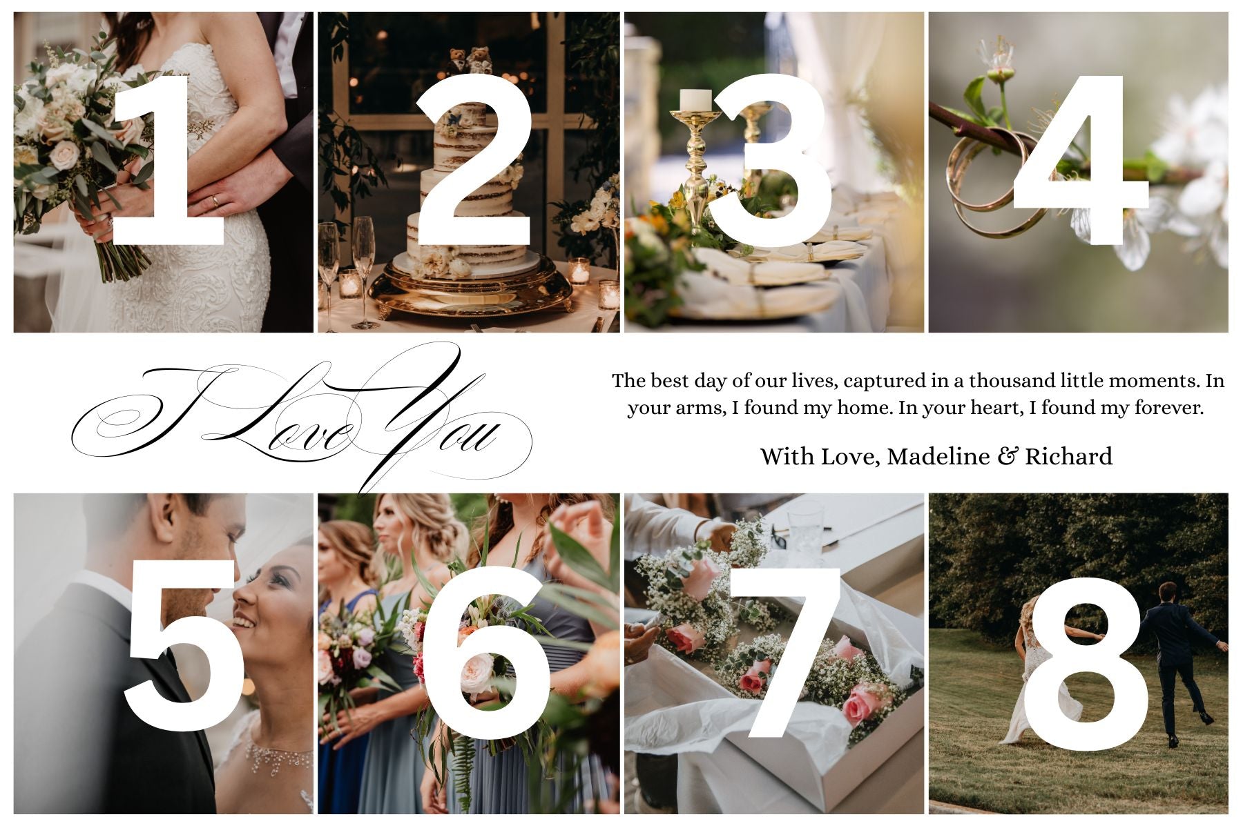 Tablou canvas personalizat cu fotografii de nunta, tablou canvas pentru perete