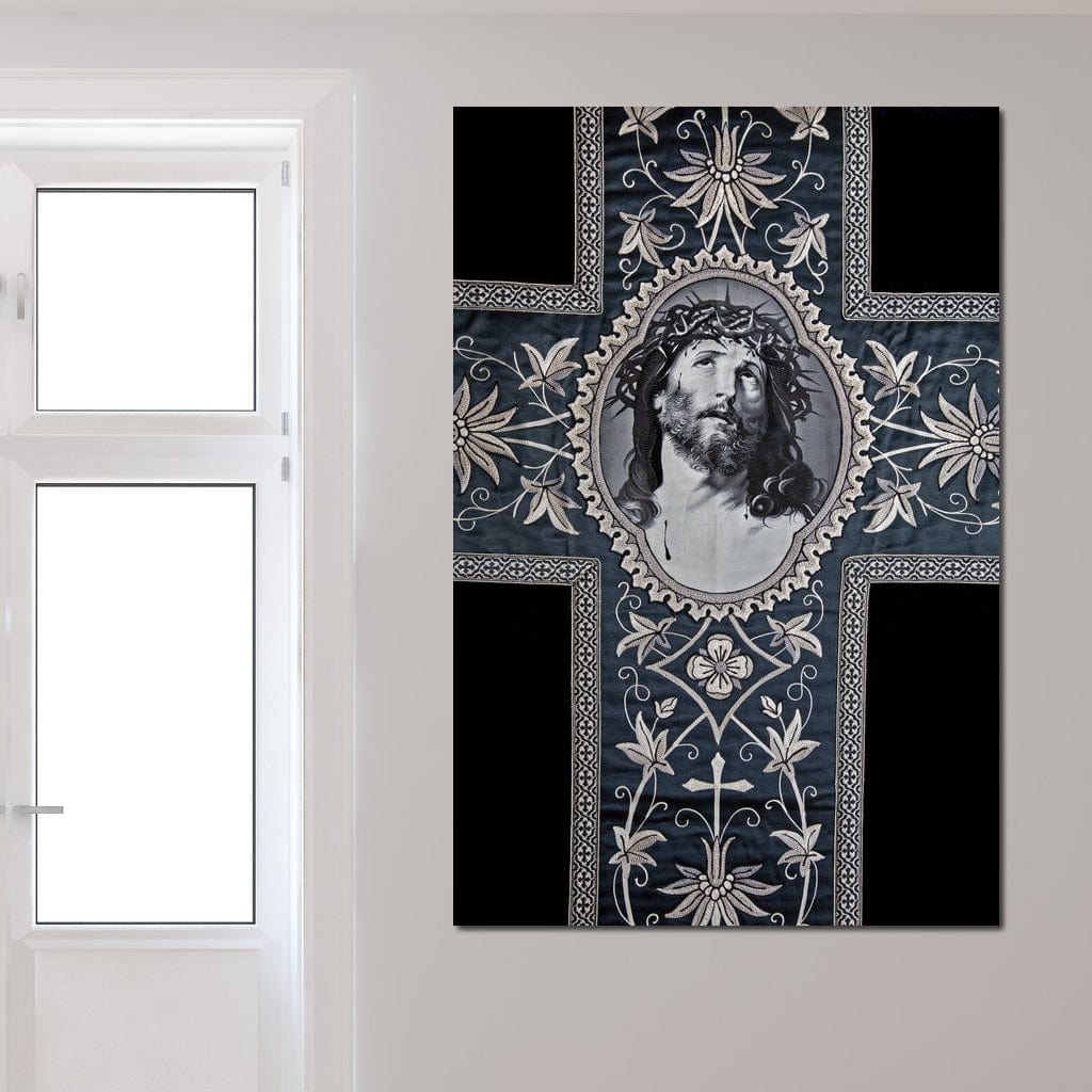 Tablou Canvas Premium LuxCanva® H1004, Chipul Mantuitorului , Divin, Reflectie, Biserica, Crestinism, Jertfa, Mantuire, Simbol, Living, Dormitor