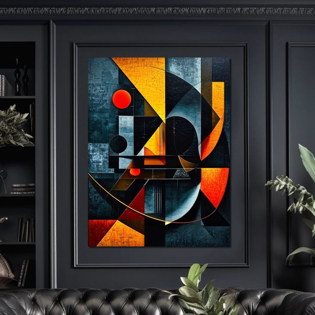 Tablou Canvas Premium, LuxCanva® J1021, Coliziunea Culorilor, Arhitectura, Vise, Culori, Urban, Orbita, Fragmente, Lumina, Haos, Reverie, Living, Dormitor