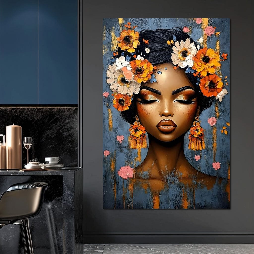 Tablou Canvas Premium, LuxCanva® G1104, Gradina Unei Regine, Flori, Splendoare, Petale, Visare, Rai, Frumusete, Tropical, Exotic, Living, Dormitor