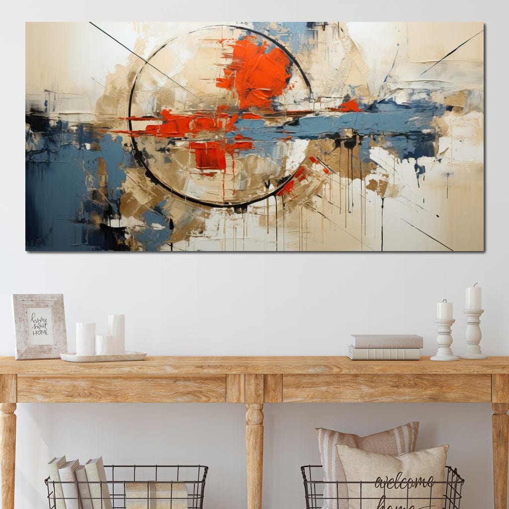 Tablou Canvas Premium, LuxCanva® J1031, Respiratia Pamantului, Ruptura, Peisaj, Reconstructie, Apus, Coliziune, Vant, Foc, Geneza, Valuri, Falii, Living, Dormitor