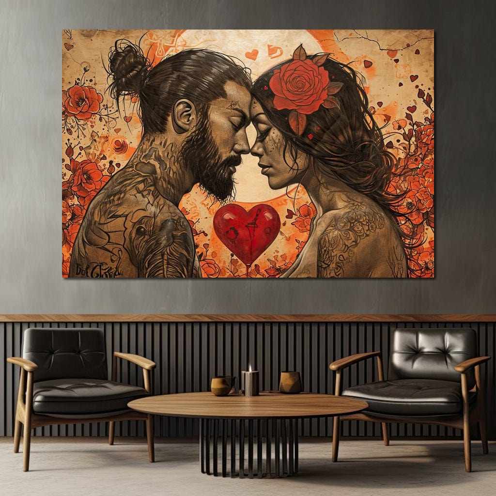 Tablou Canvas Premium LuxCanva® E1011, Alchimie Sufleteasca, El, Ea, Pasiune, Devotament, Alchimie, Legamant, Living Room, Culori vibrante