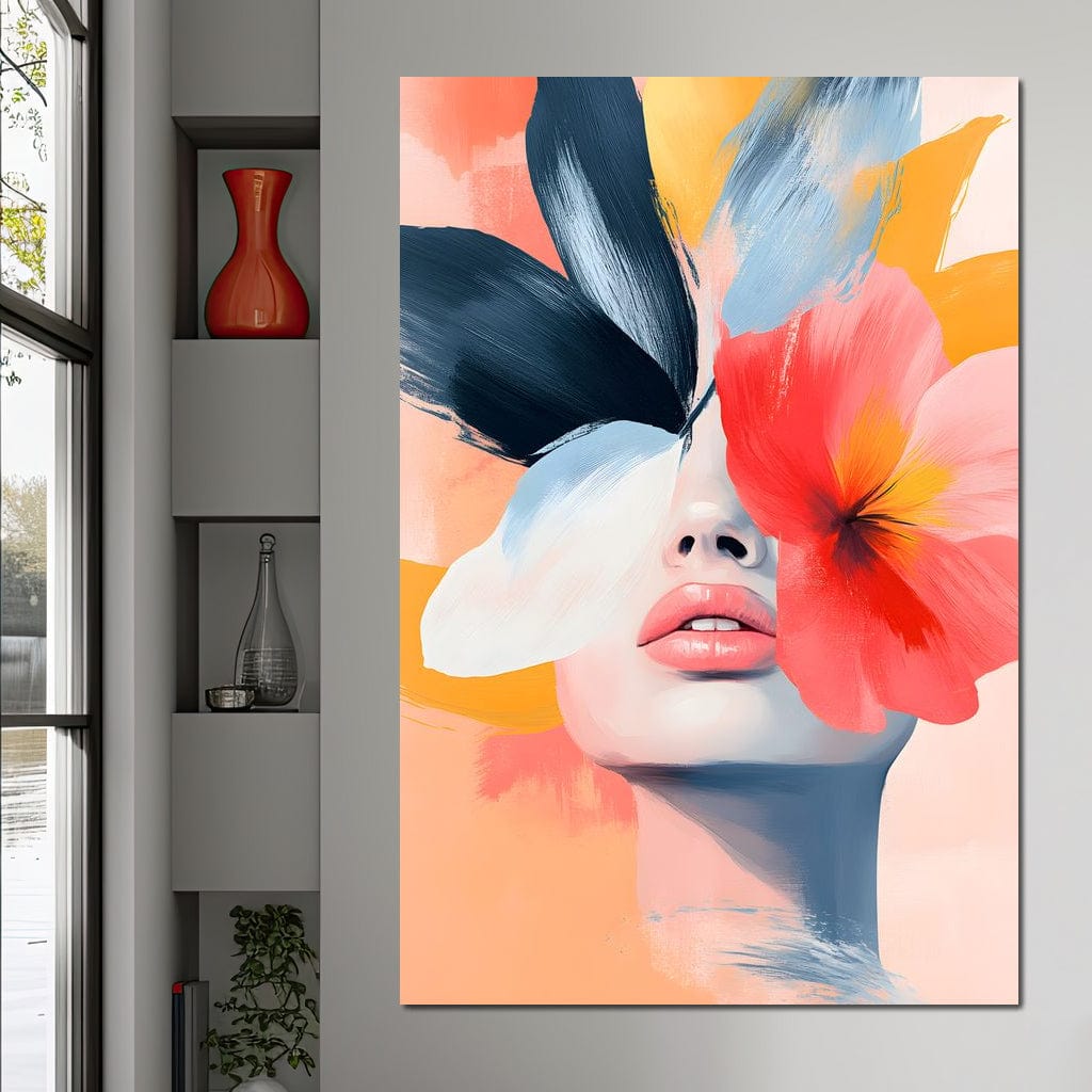 Tablou Canvas Premium, LuxCanva® G1174, Respiratia Naturii, Vis, Colorat, Flori, Petale, Vant, Primavara, Acuarela, Expresivitate, Armonie, Feminitate, Salon, Birou, Living, Dormitor