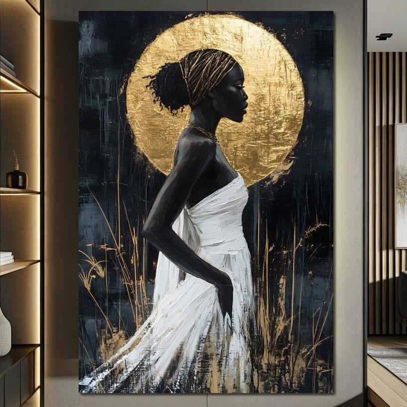 Tablou Canvas Premium, LuxCanva® G1231, Cercul Sacru, Mistic, Vizionar, Auriu, Eteric, Metaforic, Rafinament, Energie, Cerc, Foc, Ochi, Zeita, Aurora, Ancestral, Frumusete, Salon, Living, Dormitor