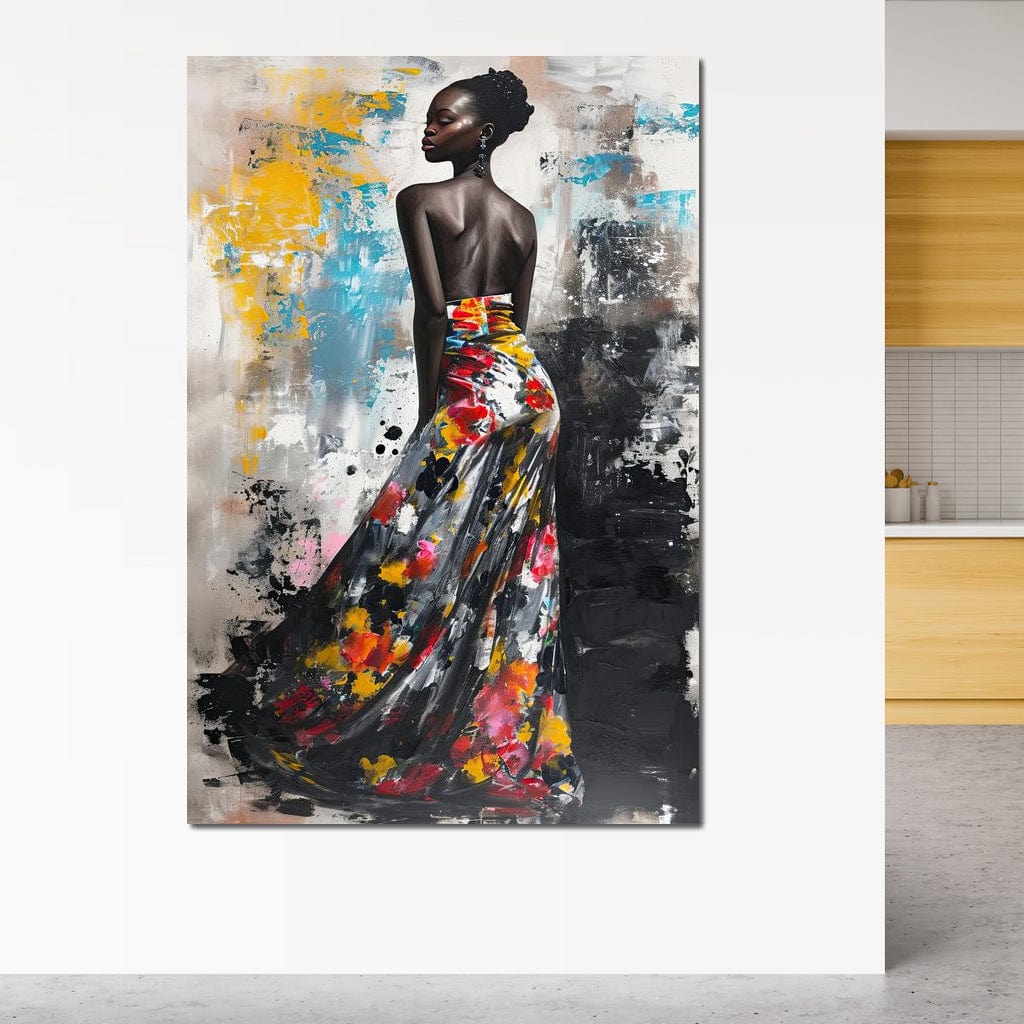 Tablou Canvas Premium LuxCanva® G1039, Stralucirea unei Muze , Rafinament, Bal, Fashion, Podium, Eleganta, Arta, Living, Dormitor, Culori vibrante