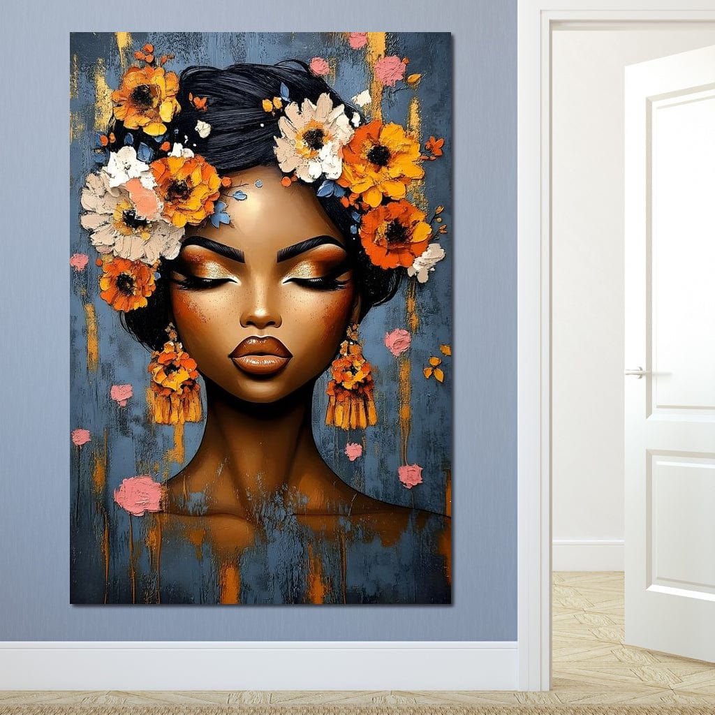 Tablou Canvas Premium, LuxCanva® G1104, Gradina Unei Regine, Flori, Splendoare, Petale, Visare, Rai, Frumusete, Tropical, Exotic, Living, Dormitor