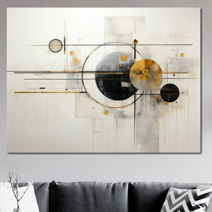 Tablou Canvas Premium, LuxCanva® J1032, Coregrafia Stelelor, Echilibru, Gravitatie, Orbite, Minimalism, Miscare, Cosmic, Fragmente, Traiectorii, Astral, Living, Dormitor