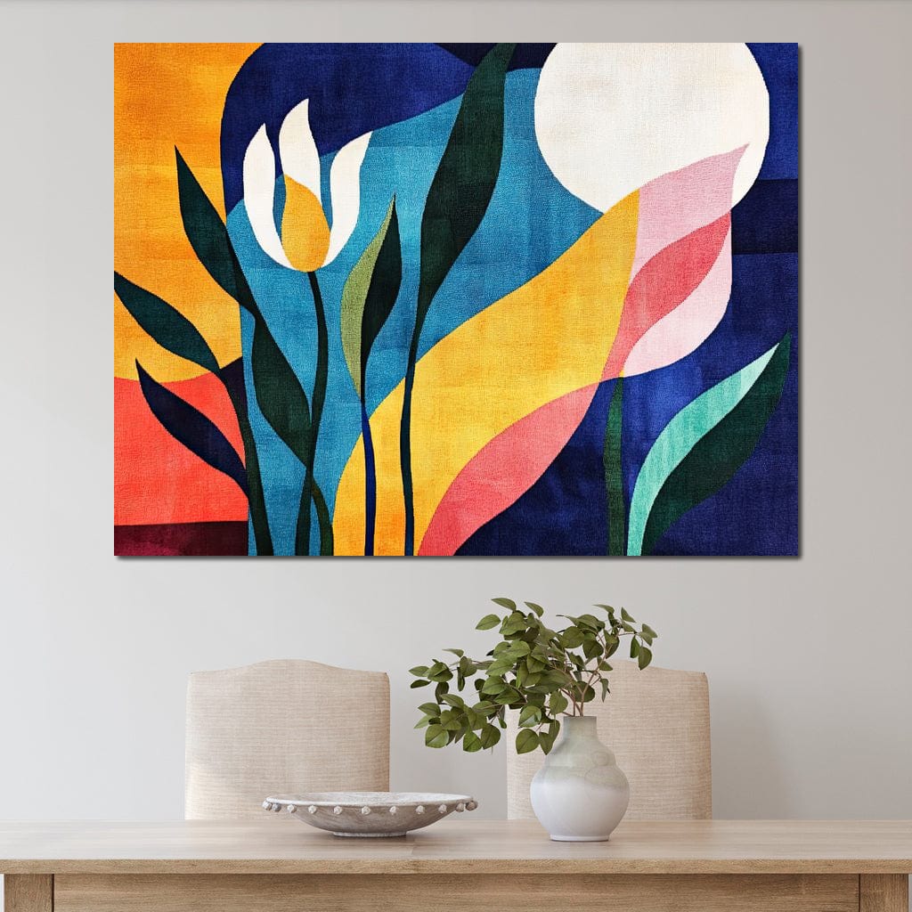 Tablou Canvas Premium, LuxCanva® J1010, Taine Florale, Peisaj, Vegetatie, Abstract, Flori, Modernism, Expozitie, Taine, Cer, Dans, Zbor, Gradina, Living, Dormitor