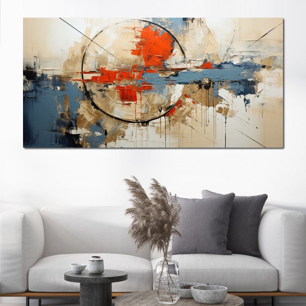 Tablou Canvas Premium, LuxCanva® J1031, Respiratia Pamantului, Ruptura, Peisaj, Reconstructie, Apus, Coliziune, Vant, Foc, Geneza, Valuri, Falii, Living, Dormitor