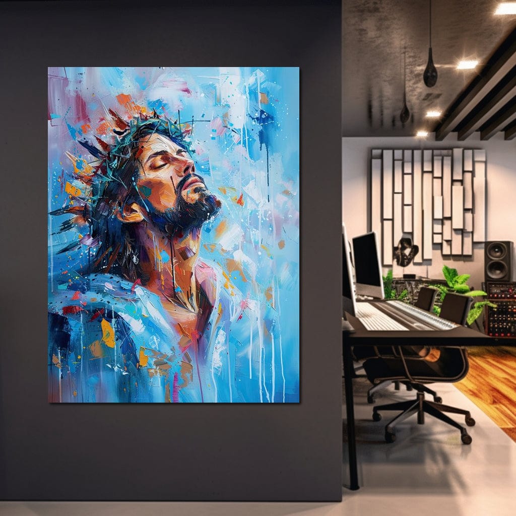 Tablou Canvas Premium LuxCanva® H1043, Coroana Sperantei, Iisus, Credinta, Speranta, Mantuire, Har, Emotie, Coroana de Spini, Arta Religioasa, Living, Dormitor