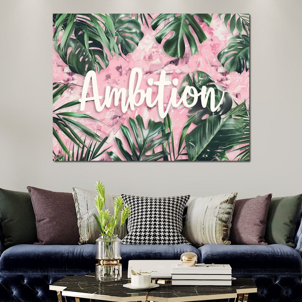 Tablou Canvas Premium LuxCanva® F1017, Ambitie Infloritoare , Natura, Putere, Determinare, Tropical, Fresh, Living, Birou, Culori vibrante