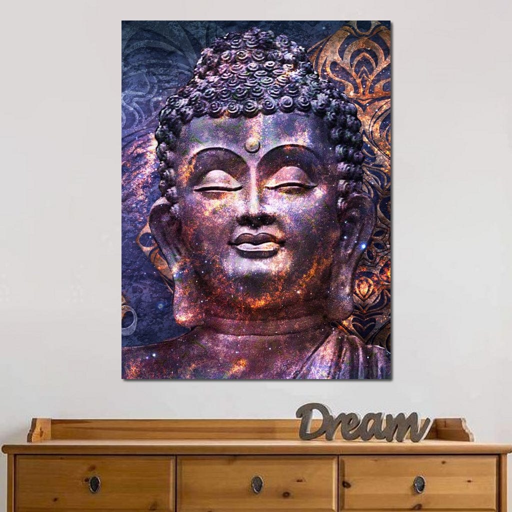 Tablou Canvas Premium LuxCanva® I109, Meditatie Astrala, Buddha, Zen, Meditatie, Pace, Iluminare, Spiritualitate, Univers, Energie, Cosmos, Urna, Living, Dormitor