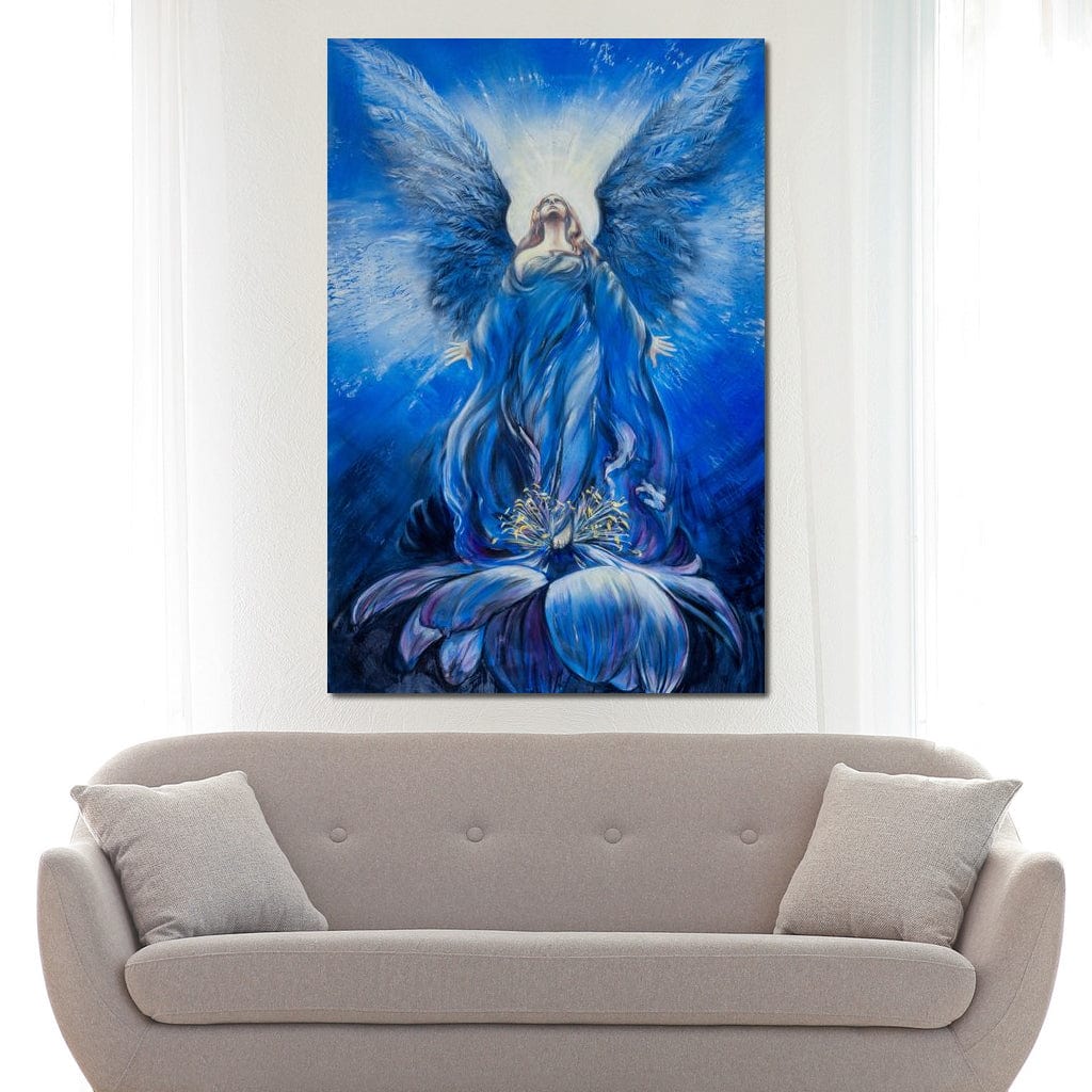 Tablou Canvas Premium LuxCanva® H1015, Gratia Divina , Inger, Gratie, Divin, Zbor, Cer, Pace, Protectie, Mesaj, Frumusete, Living, Dormitor