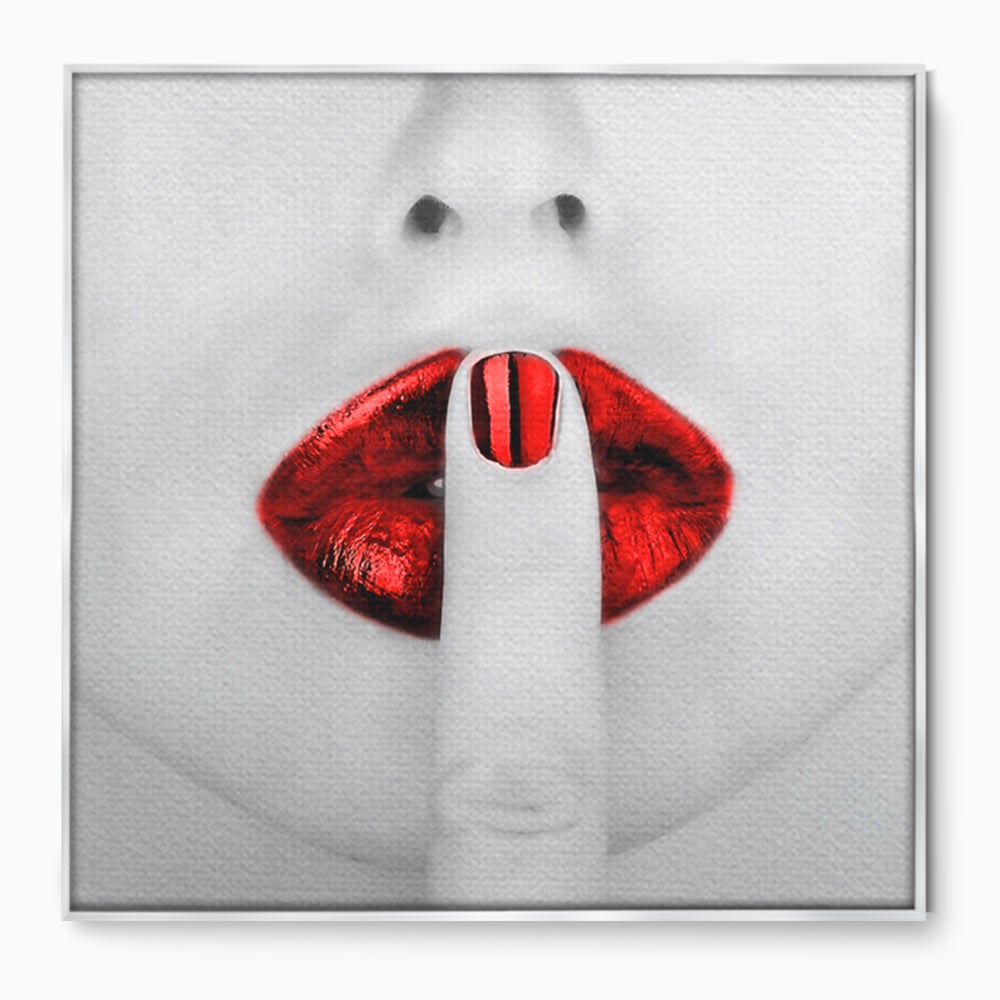 Tablou Canvas A1057, Red Lips , Senzual, Rosu, Nails, Abstract, Culori Vibrante