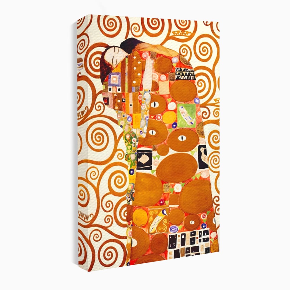 Tablou canvas cu tablou canvas cu pictura in stilul lui klimt, fara rama, pe sasiu de lemn