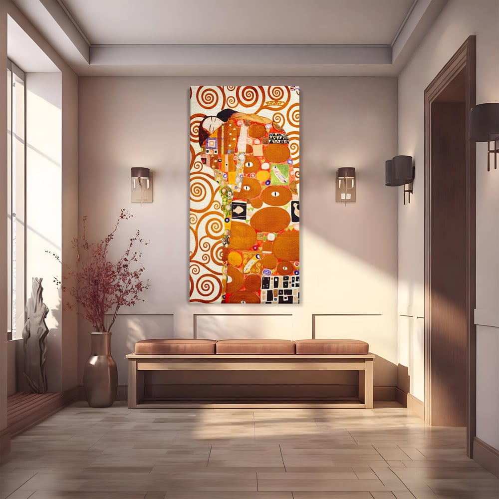 Tablou canvas cu tablou canvas cu pictura in stilul lui klimt, fara rama, pe sasiu de lemn