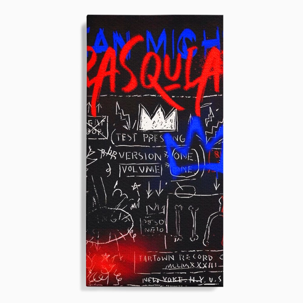 Tablou canvas cu tablou canvas cu arta graffiti, fara rama, pe sasiu de lemn