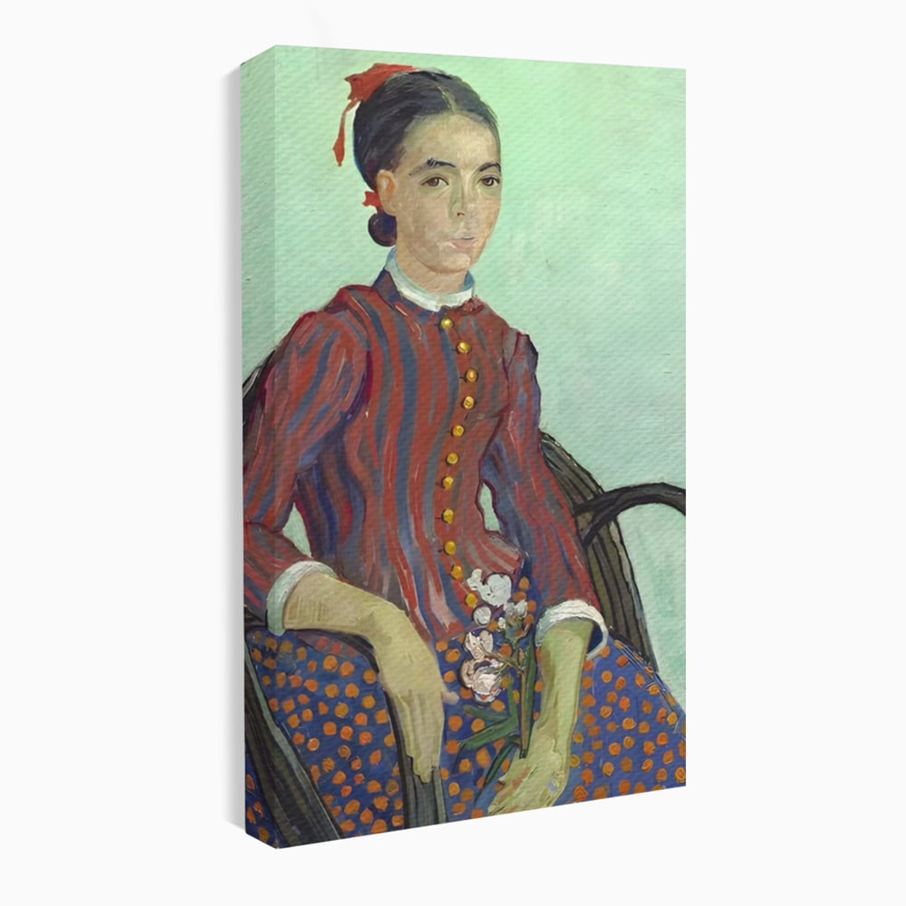 Tablou canvas cu reproducere pictura portret feminin, fara rama, pe sasiu de lemn