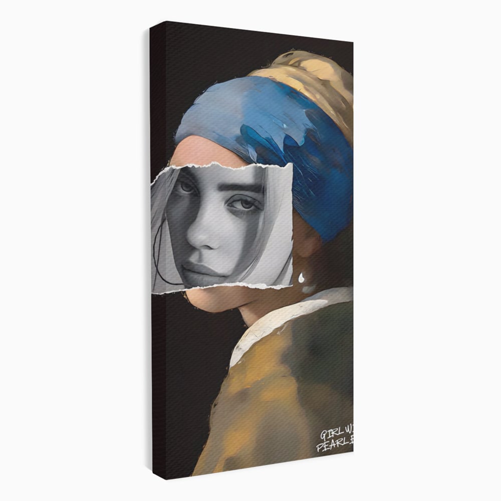 Tablou canvas cu tablou canvas portret feminin modern, fara rama, pe sasiu de lemn