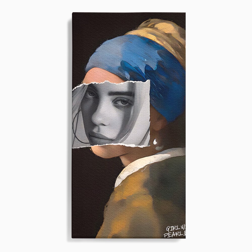 Tablou canvas cu tablou canvas portret feminin modern, fara rama, pe sasiu de lemn