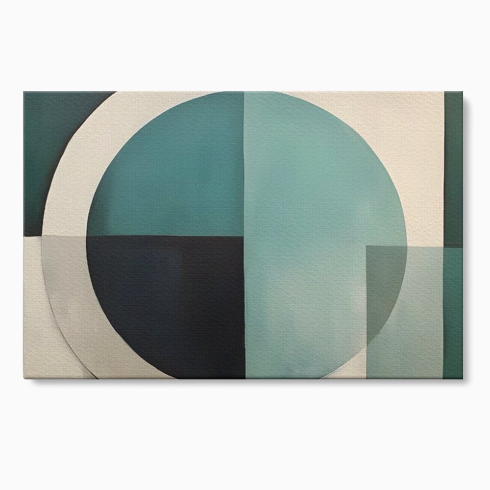 Tablou canvas cu tablou canvas cu forme geometrice, fara rama, pe sasiu de lemn