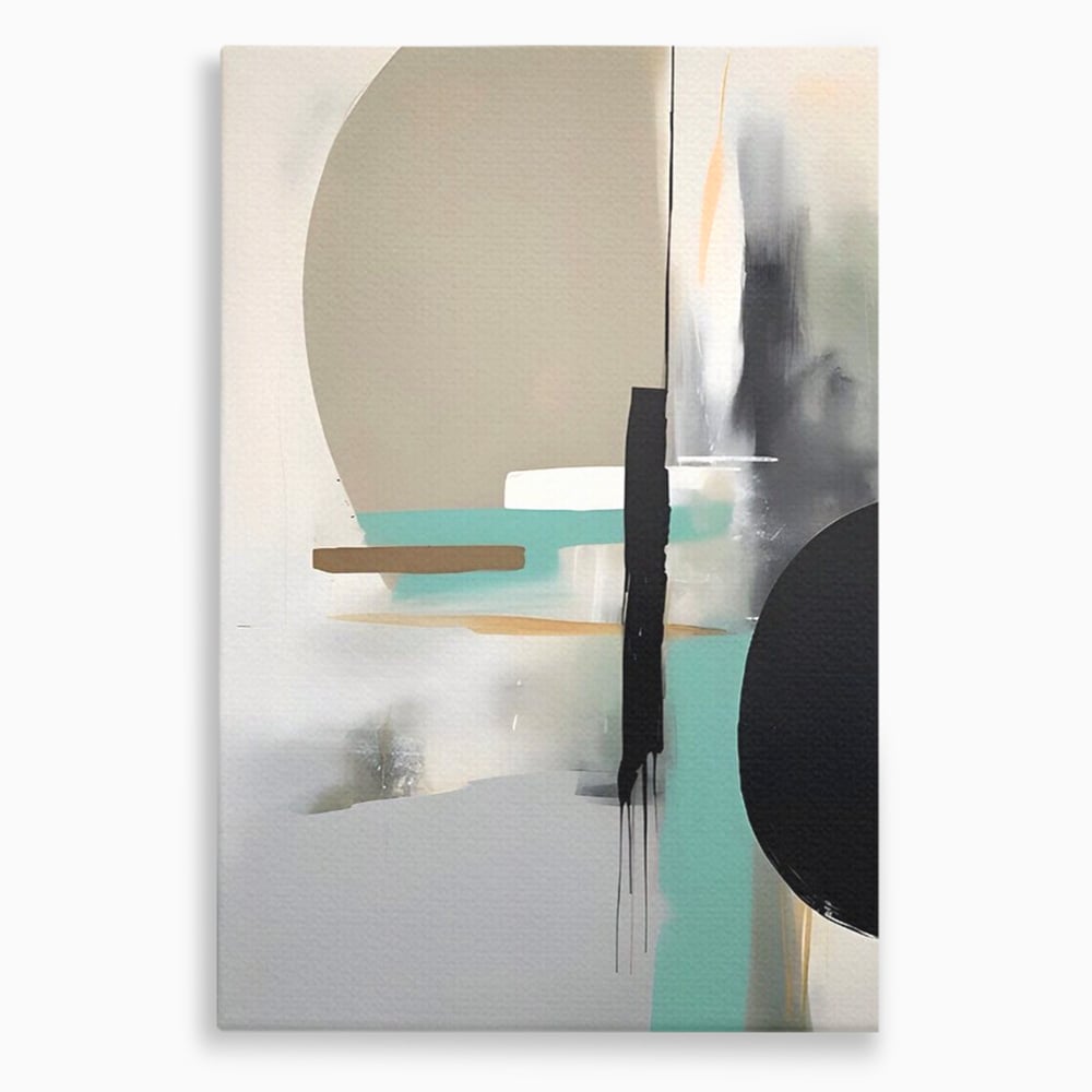 Tablou canvas cu tablou canvas cu forme abstracte, fara rama, pe sasiu de lemn
