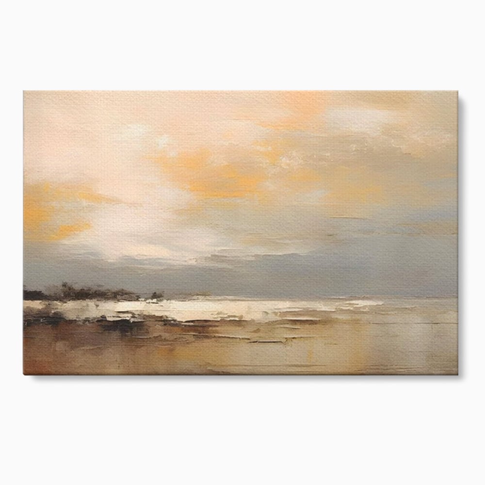 Tablou canvas cu tablou canvas cu peisaj maritim abstract, fara rama, pe sasiu de lemn