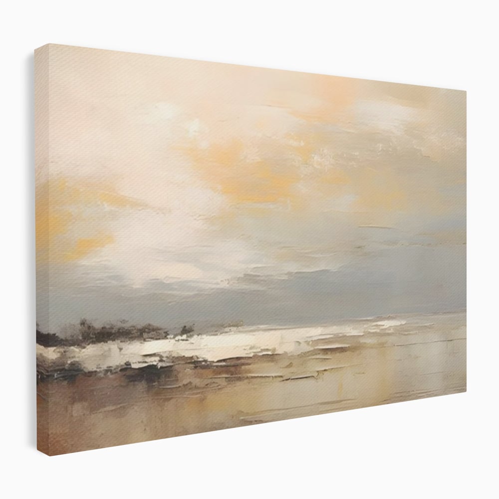 Tablou canvas cu tablou canvas cu peisaj maritim abstract, fara rama, pe sasiu de lemn