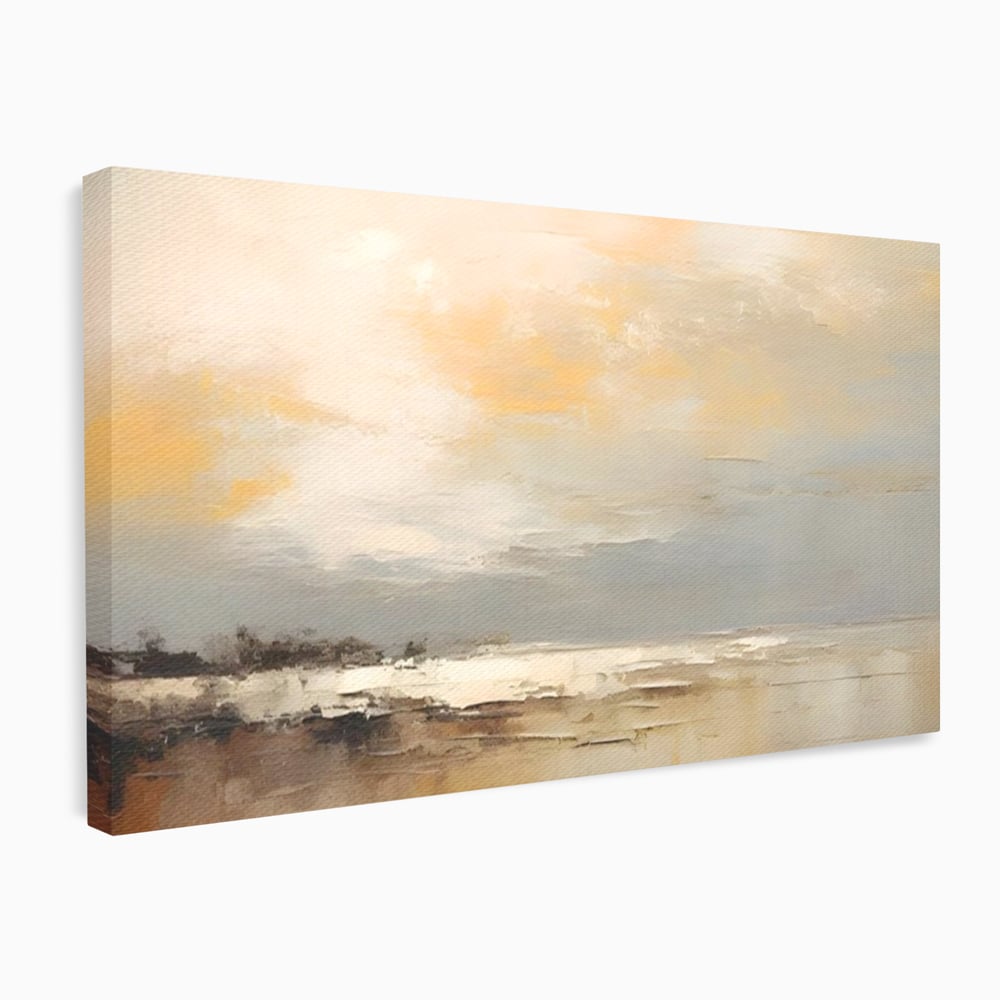 Tablou canvas cu tablou canvas cu peisaj maritim abstract, fara rama, pe sasiu de lemn