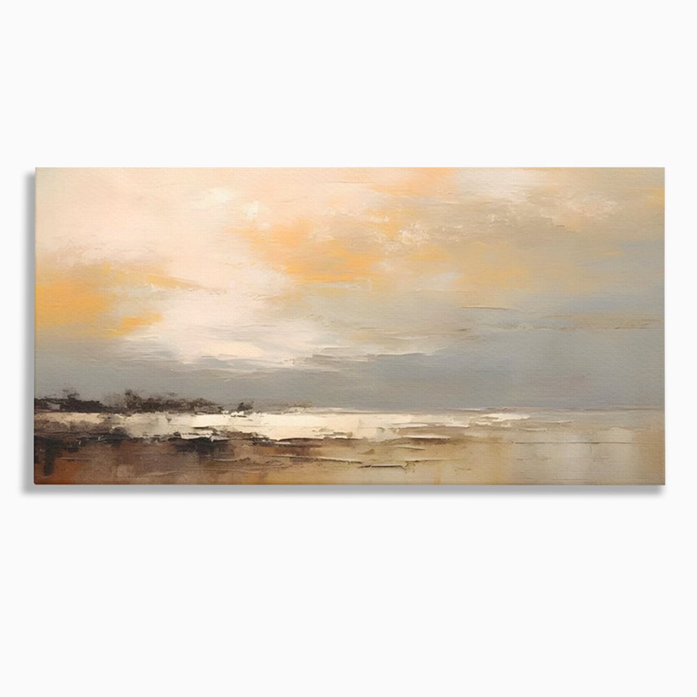 Tablou canvas cu tablou canvas cu peisaj maritim abstract, fara rama, pe sasiu de lemn