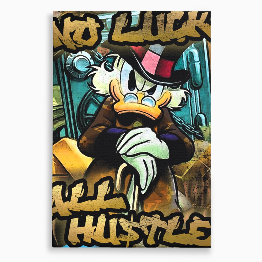 Tablou canvas cu tablou canvas cu scrooge mcduck, fara rama, pe sasiu de lemn