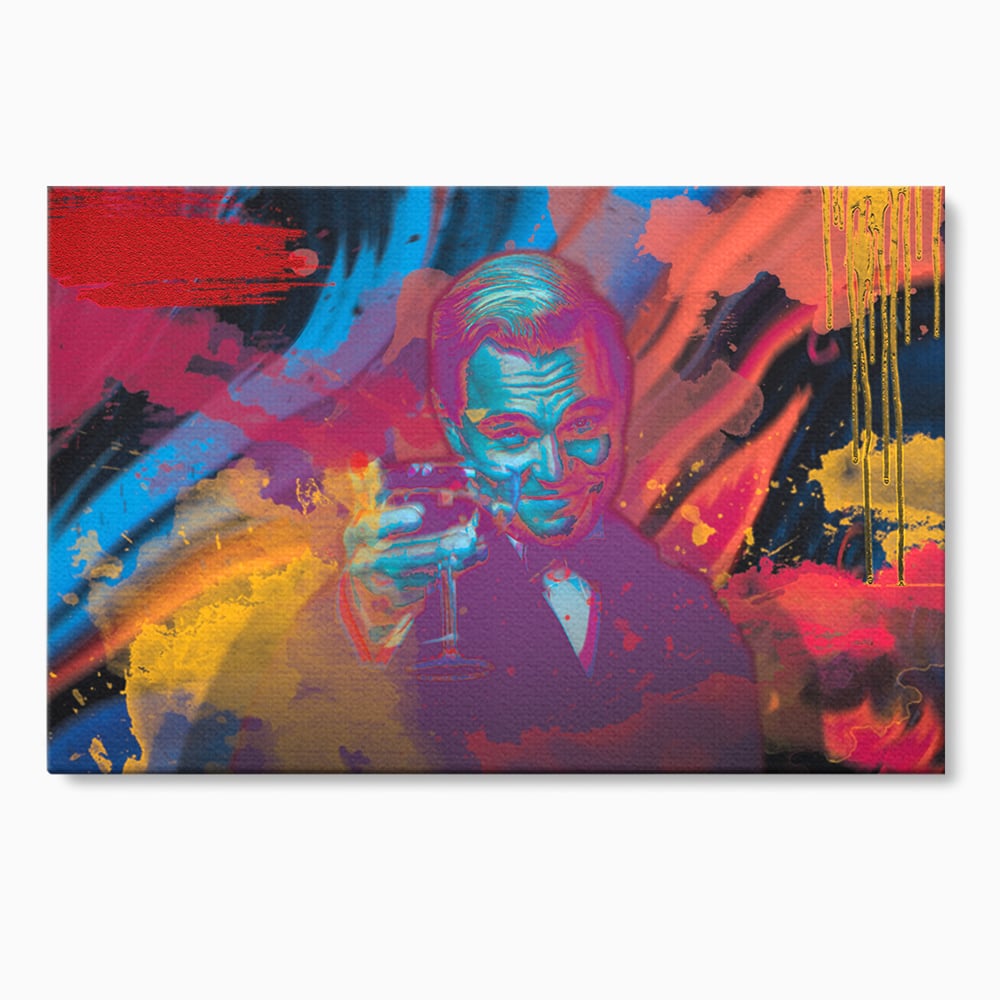 Tablou canvas cu tablou canvas cu leonardo dicaprio, fara rama, pe sasiu de lemn