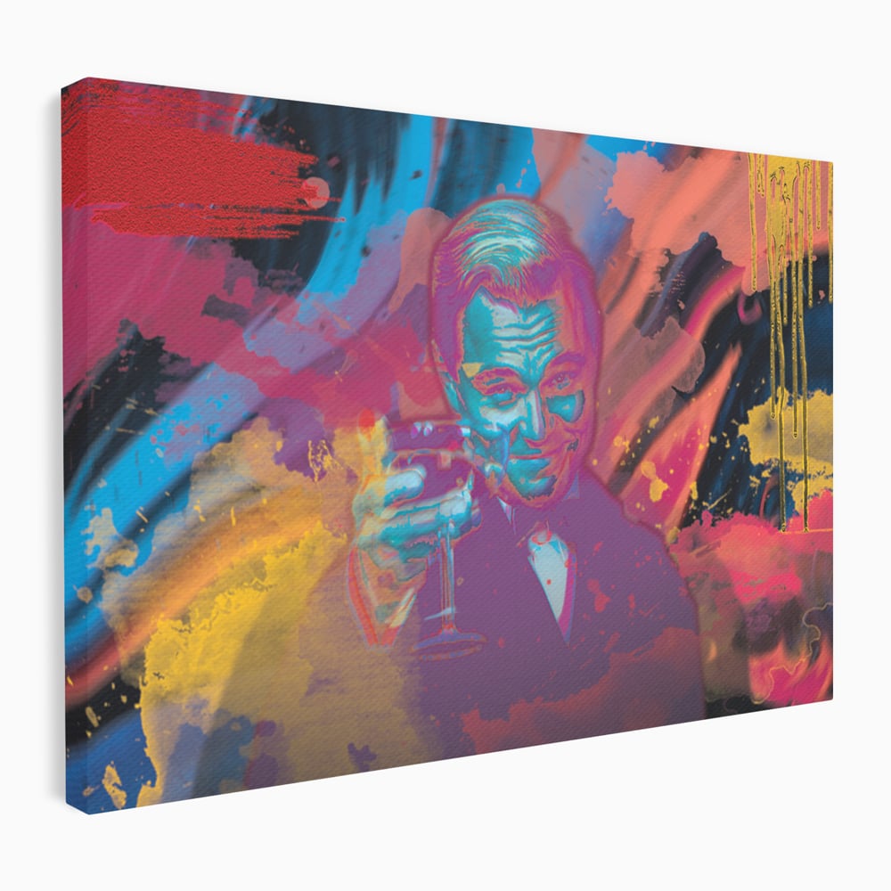 Tablou canvas cu tablou canvas cu leonardo dicaprio, fara rama, pe sasiu de lemn